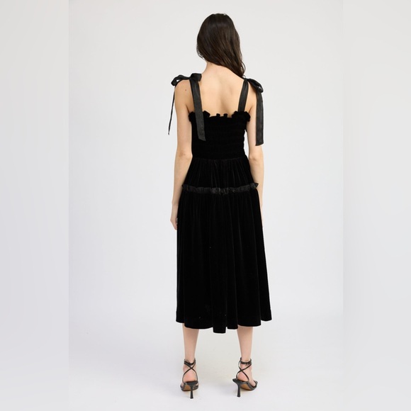 En Saison black bow midi dress - Picture 2 of 2